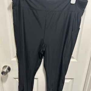 Torrid Black Swim Capri Leggings
